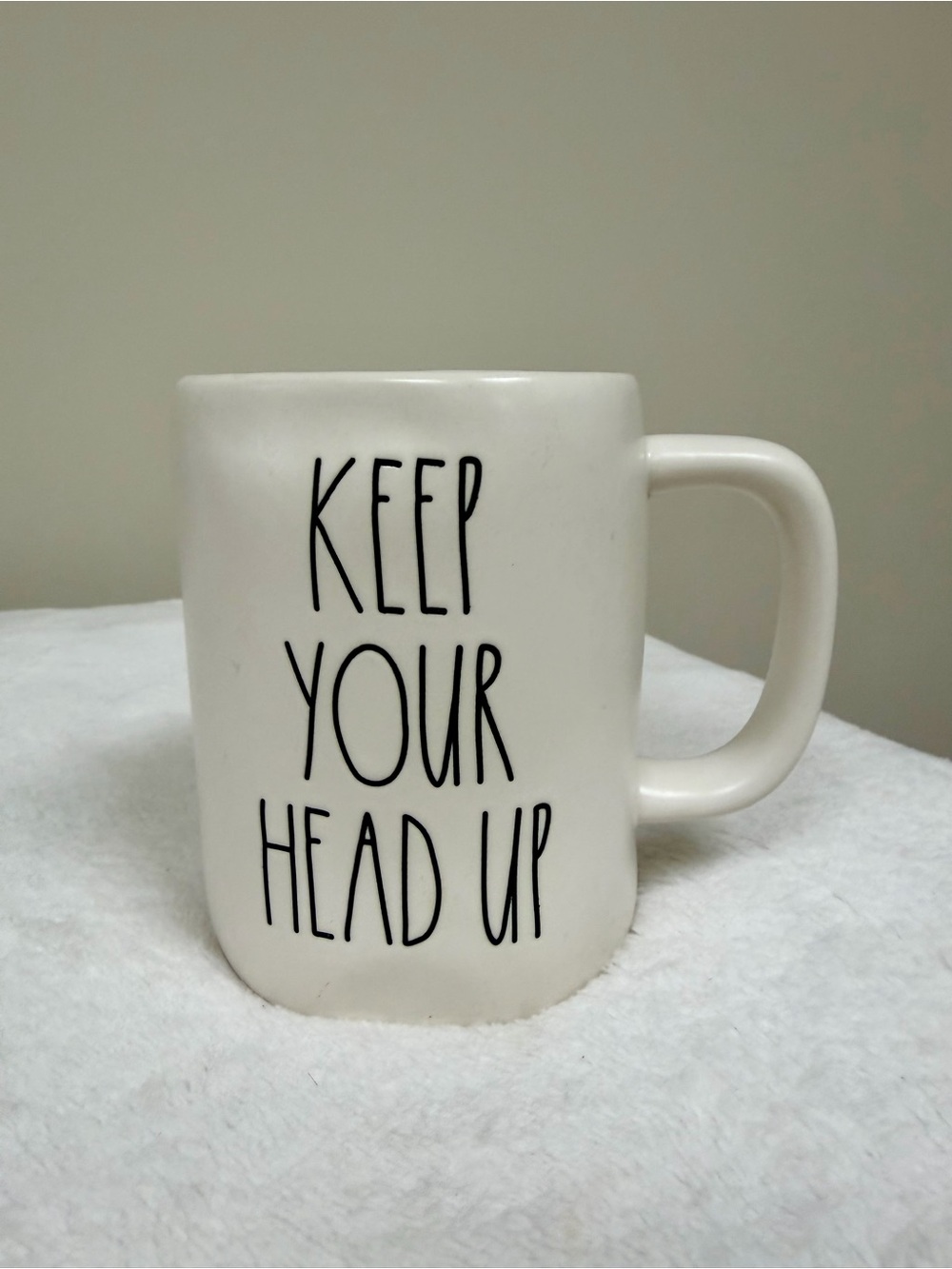 Rae Dunn 'Keep Your Head Up' Mug